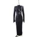 Women's Clothing Black Diamond Studded Evening Dress Skirt Banquet Wear Long Sleeved Slim Bandage Skirt_ecoleips.com