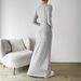 Voya Women's Simple Leisure Fashion Set 2026 Spring/Summer New Versatile Commuter Knitted Two Piece Set_ecoleips.com