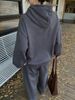 Women's Letter Print Hoodie Set, Long Sleeve Pullover Sweatshirt And Elastic Waist Pants_ecoleips.com