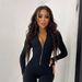 Trendy Long-Sleeve Jumpsuit – Slim-Fit Zip-Up Jumpsuit (Stretchy Polyester, Streetwear Chic)_ecoleips.com