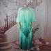 Women's Clothing ethnic style elegant dress 3 piece set with suspenders fashionable pleated gradient color one size_ecoleips.com