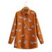 Verve 2025 Women's New Long Sleeve Animal Zebra Print Shirt 21006_ecoleips.com