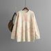 girl Cross-Border Russian 2024 Autumn Winter New Knitted Sweater Women Mid-Length Jacquard Loose Base Shirt Top_ecoleips.com