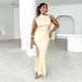 2025 European And American Summer New Design Elegant Sexy Slim Fit One-Shoulder Mermaid Satin Dress For Women_ecoleips.com