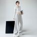 American Style Women's New Spring And Autumn High Waist Slimming Wide Leg Casual Straight Jogger Pants Sweatpants_ecoleips.com