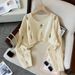 Women's Clothing Women's Autumn Loose Knit Sweater Cover Up Ripped Hollow Out Design Conscious Short Style For Formal & Casual_ecoleips.com