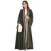 Verve New Style Muslim Fashion Robe Appliqué, Elegant Cardigan Long Dress With Raglan Sleeves And Pockets_ecoleips.com