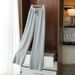 Aria Basics 2025 Autumn Winter New Wide-Leg Loose Plus Size Casual High-Waist Thickened Knitted Pants For Women_ecoleips.com
