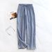 Japanese New Spring And Summer Couples Cotton Double Gauze Men's And Women's Home Pants Plus Size Youth Pants Pajamas Trousers_ecoleips.com