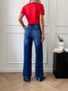 Women's Clothing Flared Jeans – High Waist Bootcut Denim Pants With Stretch, Slimming Dark Blue Wide Leg Trousers For Work & Casual_ecoleips.com