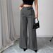 Women's High-Waisted Straight Leg Trousers Autumn/Winter Casual Elegant Commuter Suit Pants_ecoleips.com