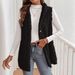 Women's Clothing Reversible Fleece Hooded Cardigan Vest - Soft & Stylish Casual Outerwear For Autumn & Winter_ecoleips.com