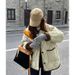 girl Girl Girl Girl 2025 New Korean Style Short 90 White Duck Down Jacket With Color-Block Design And Diamond Pattern Turn-Down Collar For_ecoleips.com