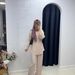 In Stock Rhinestone Long Sleeve Loose Fashion Elegant Shirt Top Casual Wide Leg Pants Two-Piece Set_ecoleips.com