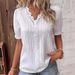 Independent Station Cross-Border Trade 2023 Summer New Fashion Hollow Short Sleeve European And American Women's_ecoleips.com
