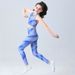 New European American Foreign Trade Export Cross-border Girls' Children's Yoga Outfit Set, Sports Short Tank Top And_ecoleips.com
