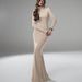 AC382 Sexy Hot Girl Women's Fashion Sleeve Tight Bodycon Backless Evening Party Gown Long Dress_ecoleips.com