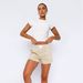 2025s 2025 Spring Summer Women's Casual Style Striped Patchwork Home Lounge Shorts_ecoleips.com