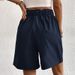 Women's Clothing Elegant Commuter Pants Casual High Waist Wide Leg Shorts_ecoleips.com