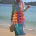 Summer Women's Loose-Fitting, Flared-Collar, Fashionable And High-End Short-Sleeved Printed Dress_ecoleips.com