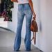 specializes in European and American foreign trade high waist hip elastic flared large size jeans for women_ecoleips.com