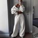 2025 Autumn And Winter New Women's Fashion Long-sleeved Sports And Leisure Sweater Set Two-piece Set_ecoleips.com