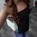 Women's Slim Fit Pullover Vest Summer American Street Style Strapless off the Shoulder Solid Color Simple Short Slightly Slit_ecoleips.com