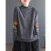 Maillard Windgerman Velvet Long-Sleeve Half-Neck Long-Sleeve Base Shirt 2026 Trendy Patchwork Design Appliqué T-Shirt Fo_ecoleips.com
