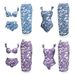 French Retro Flounce Swimsuit Set – High-Waist Bikini & Chiffon Cover-Up (Blue/Purple/Green, S-XL)_ecoleips.com