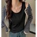 Trendy Girl Closet Spring And Summer Versatile Loose Lazy Style Base Wearable Small Camisole Vest Women's Inner Layer Cover-Up Sleeveless_ecoleips.com