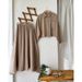 Verve New Women's Clothing Solid Color Soft Wrinkled Muslim Skirt Shirt Fashion Set_ecoleips.com