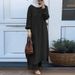 Muslim Women's Clothing Cross-Border Exclusive Arabic Style Spring And Autumn New Mushroom Button Dress Fashion Casual_ecoleips.com