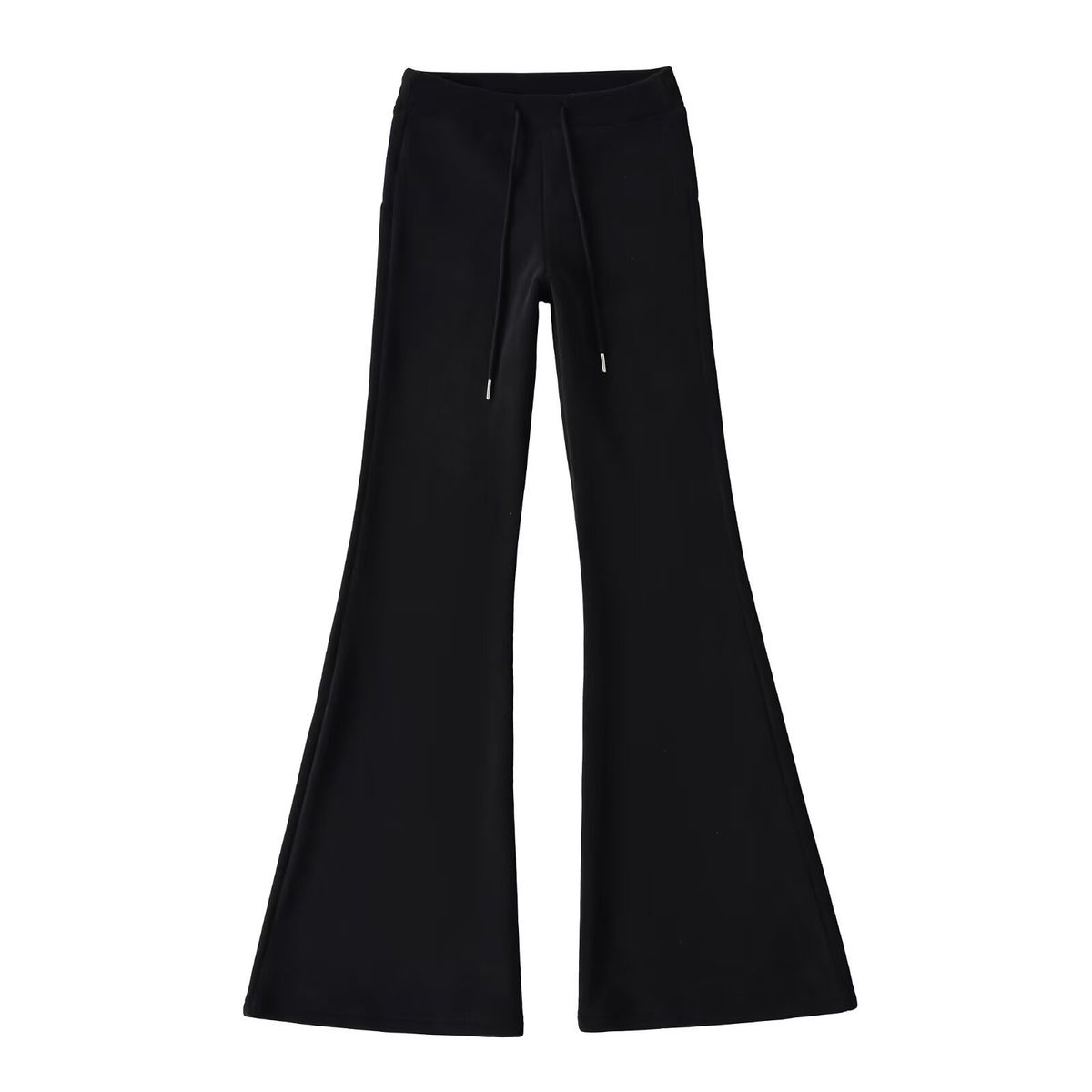 Aria Basics European Style Women's Flared Fashionable And Versatile, Loose Fit, Drawstring, Low-waist Yoga Sports Pants, American_ecoleips.com