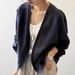 Women's Vintage Linen Cotton Shirt Jacket – Long Sleeve Oversized Boho Blouse, Summer Lightweight Cover-Up, Sun Protection Top_ecoleips.com