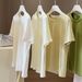 Soft Waxy Skin-friendly Simple Round Neck Front Shoulder Short-sleeved T-shirt Women's 2026 Thin Versatile Bottoming Shirt_ecoleips.com