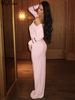 Hugcitar Fashion Skew Collar Long Sleeve Ruched Solid Sexy Bodycon Maxi Dress Autumn Winter Women Clothes Party Birthday_ecoleips.com