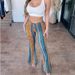 women's clothing summer high elastic slim fit flared printed casual pants for women bohemian style for formal & casual for women_ecoleips.com