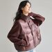 girl 25 Winter New Knitted Patchwork Down Jacket Women, Short Style, 90% White Duck Down, Stand Collar, Slimming Thick Coat_ecoleips.com