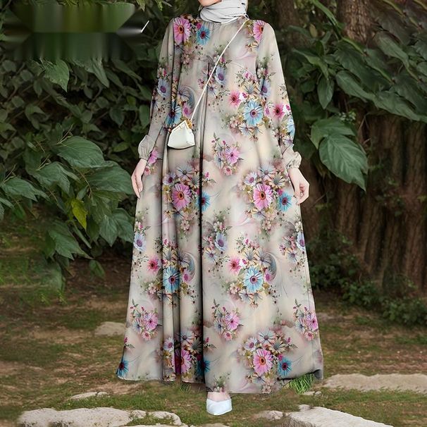"Effortless Elegance Women's Dress - Lightweight Polyester Casual & British Style Dress For Spring & Autumn"_ecoleips.com