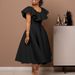 Women's Clothing Temperament Elegant Ruffled Large Skirt Banquet Dress_ecoleips.com