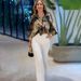Women’s Clothing Summer New Print Elegant Sexy V Neck Top + Trousers Two Piece Set_ecoleips.com