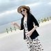 Women's Clothing Women's Linen Blazer Thin Style Summer Sun Protection Casual British White Black Outerwear_ecoleips.com