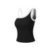 Aria Basics Aria Basics Two-tone Camisole Women Chest Pads, Suitable For Outer Wear, 2026 Summer New Style, Sexy Base Layer With An Asymmetrical_ecoleips.com
