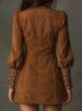 Women's Fashion Embroidery Print Wrap Hip Dress 2025 Casual Long Sleeve Mini Party Dress Elegant V-neck Hight Waist Skinny Dress_ecoleips.com
