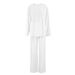 Knitted New European And American Style Sleeve Long Pants Loose Comfortable Wearable Pajama Set Autumn Women's_ecoleips.com