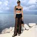 Women's Clothing American Style Black Bikini Set High End Hollowed Out Design Niche Detailing For Women Beachwear Swimwear_ecoleips.com