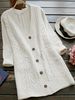 Women's Knit Button-Up Cardigan – Long Sleeve V-Neck Open Front Sweater With Cable Knit Pockets (S-XL)_ecoleips.com