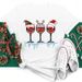 New Merry Christmas Tree Santa Claus Large Size Cartoon Cute Round Neck Short Sleeve T-Shirt For Women In European And_ecoleips.com