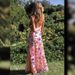Elegant Off-Shoulder Backless Slit Maxi Dress Floral Embroidery Gold Chain Sequin Details White Pink S XL_ecoleips.com