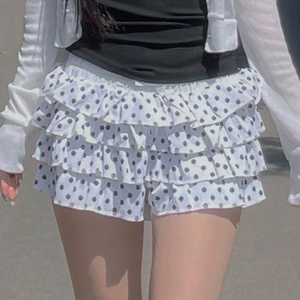 Personalized Korean Style Cake Skirt for Women Fashionable Polka Dot Slim Fit Short Skirt for Independent Website Wholesale_ecoleips.com